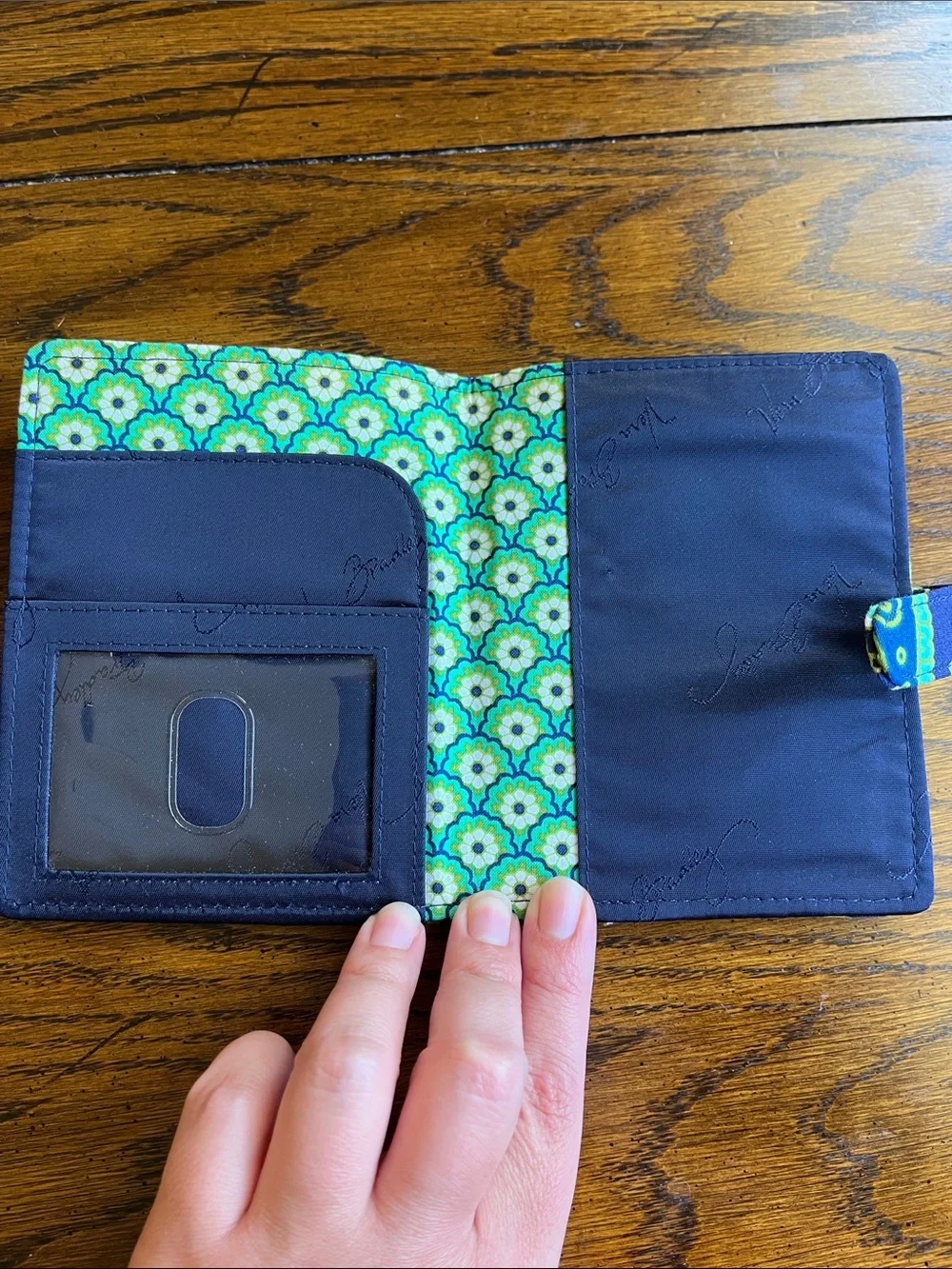 Vera Bradley Passport Holder Rhythm and Blues Pattern
